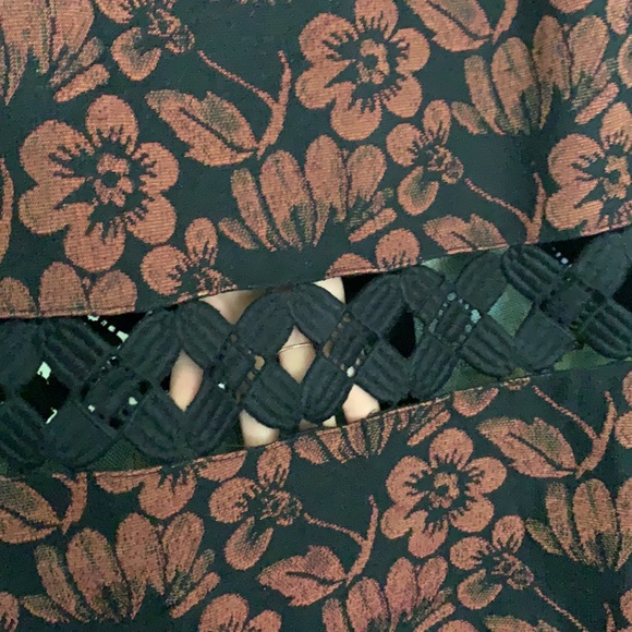 Topshop Dress 6 Floral Cut Out A-Line Mod - Picture 15 of 15